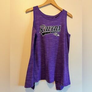 New Era NFL Purple Baltimore Ravens Women's Tank Top open back sporty athletic
